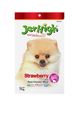 تصویر تشویقی سگ با طعم توت فرنگی JerHigh