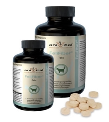 تصویر قرص مکمل برای کاهش وزن گربه AniVital مدل Feli Fiber - 140 عددی