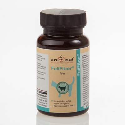 تصویر قرص مکمل برای کاهش وزن گربه AniVital مدل Feli Fiber - 140 عددی