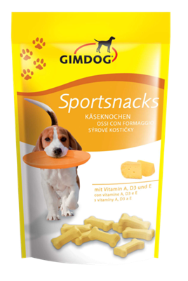 تصویر غذای تشویقی با طعم پنیر مدل SportSnacks (اسپورت اسنک) GimDog