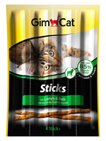 تصویر استیک تشویقی بره و برنج Gimcat - بسته 4 عددی