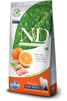 تصویر غذای خشک N&D بدون غلات مخصوص سگ بالغ حاوی ماهی و پرتغال 12 کیلوگرمی MAXI