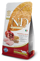 تصویر غذای خشک N&D مخصوص گربه عقیم حاوی مرغ و انار 300 گرم