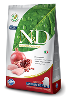 تصویر غذای خشک N&D بدون غلات مخصوص توله سگ نژاد کوچک و متوسط حاوی مرغ و انار 2.5 کیلوگرمی Mini & Medium