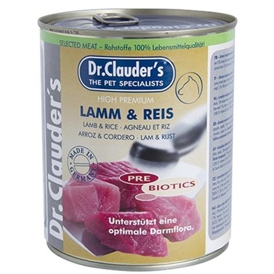 تصویر کنسرو Dr.Clouder's مخصوص سگ با طعم گوشت بره و برنج - 800گرمی
