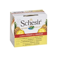 تصویر کنسرو Schesir مخصوص گربه با طعم مرغ و آناناس