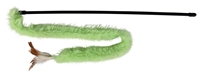 تصویر اسباب بازی طرح قلاب ماهی گیری Trixie از جنس پر مناسب برای گربه - سبز