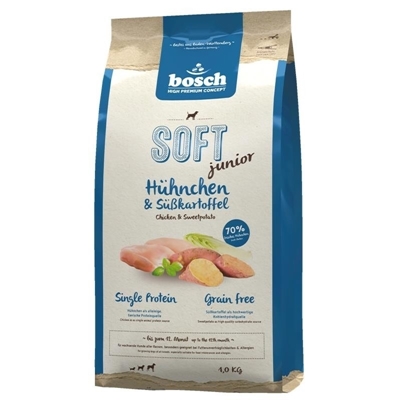 تصویر غذای نرم Bosch مخصوص توله سگ با طعم مرغ و سیب زمینی - 1 کیلوگرم