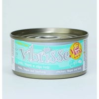 تصویر کنسرو Vibrisse با طعم مرغ و ماهی تیلا پیا
