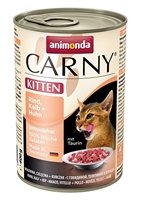 تصویر کنسرو Carny مخصوص بچه گربه با طعم گوشت گوساله  و گوشت گاو و مرغ - 400 گرم