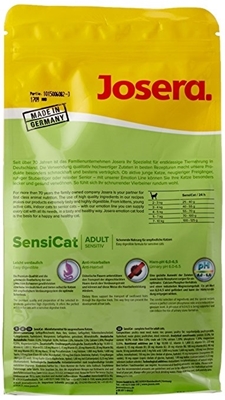 تصویر غذای خشک مخصوص گربه های بالغ Josera مدل SensiCat مناسب برای گربه هایی با دستگاه گوارش حساس - 2 کیلوگرم