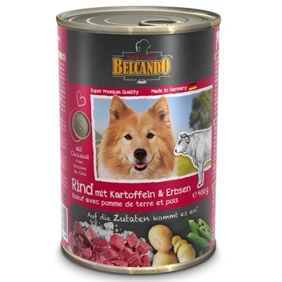تصویر کنسرو Belcando مخصوص سگ های بالغ با طعم گوشت گوساله، سیب زمینی و لوبیا سبز - 800 گرم