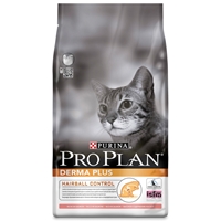 تصویر غذای خشک گربه بالغ Proplan مدل Derma Plus برای جلوگیری از تشکیل گلوله های مویی - 400 گرم