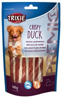 تصویر غذای تشویقی سگ Trixie مدل Crispy Duck با طعم اردک و پوست خشک شده گاو