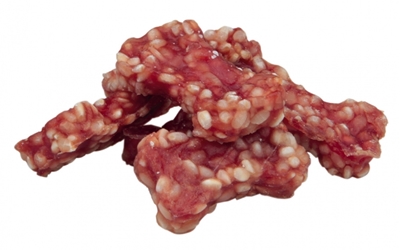 تصویر استخوان جویدنی تشویقی مخصوص سگ Trixie مدل Rice Duck Bones با طعم گوشت اردک و برنج