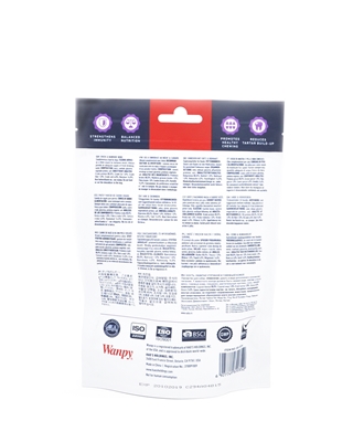 تصویر استخوان دو سر گره مخصوص سگ Wanpy مدل Jerky & Rawhide Wraps با طعم گوشت اردک - ۱۰۰ گرم