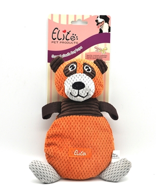 تصویر اسباب بازی عروسک صدا دار Elite مدل خرس نارنجی