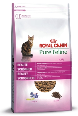 تصویر غذای خشک مخصوص گربه بالغ Royal Canin مدل Pure Feline n.01 مناسب برای درخشندگی مو - 1.5 کیلوگرم