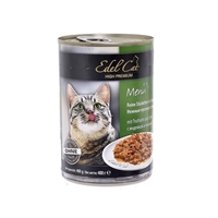 تصویر کنسرو گربه Deuerer مدل Edel Cat با طعم بوقلمون و جگر - 400 گرم