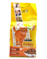 تصویر غذای خشک گربه بالغ Friskies با طعم مرغ و اردک و بوقلمون - 2 کیلوگرم