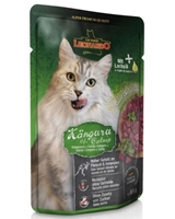 تصویر پوچ مخصوص گربه بالغ Leonardo تهیه شده از گوشت کانگرو و کت نیپ - 85 گرم