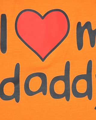 تصویر لباس سگ و گربه با طرح I Love my Daddy سایز XL