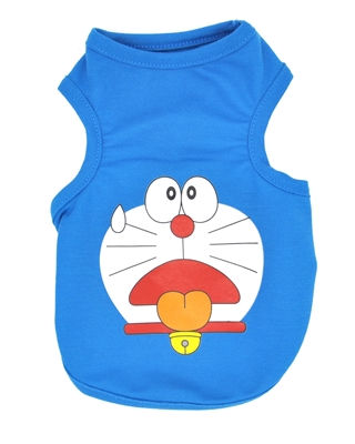 تصویر لباس سگ و گربه با طرح Doraemon رنگ آبی سایز XL