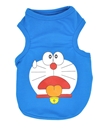 تصویر لباس سگ و گربه با طرح Doraemon رنگ آبی سایز S