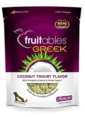 تصویر تشویقی مخصوص سگ Fruitables مدل Greek با طعم نارگیل و ماست