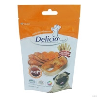 تصویر غذای تشویقی Delicio مخصوص سگ با طعم مرغ و هویج