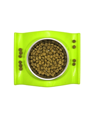 تصویر ظرف غذا مخصوص سگ و گربه - رنگ سبز روشن