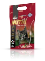 تصویر غذای خشک گربه بالغ NutriPet با طعم مرغ و ماهی - 2 کیلوگرم