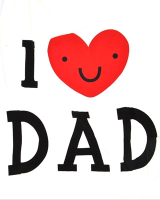 تصویر لباس سگ و گربه با I Love My Dad همراه قلب سایز L