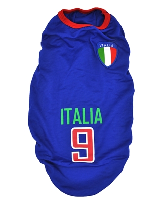 تصویر لباس سگ و گربه با طرح تیم ملی ایتالیا سایز S