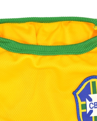 تصویر لباس سگ و گربه با طرح تیم ملی برزیل سایز L