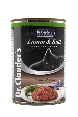 تصویر کنسرو Dr.Clauders مخصوص گربه با طعم گوشت بره و گوشت گاو - 400 گرم