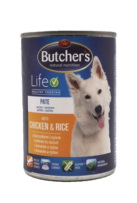 تصویر کنسرو Butchers مخصوص سگ بالغ با طعم مرغ و برنج - 390 گرمی