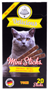 تصویر استیک مدادی نرم Tomi مدل Delicious مخصوص گربه با طعم پنیر - بسته 20 عددی