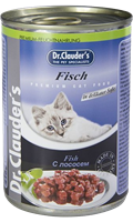 تصویر کنسرو Dr.Clauders مخصوص گربه با طعم ماهی - 400 گرم