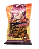 تصویر اسنک تشویقی مخصوص سگ Flamingo مدل Chew'n Snack با طعم گوشت مرغ و گوشت گاو (تکه های ستاره ای)