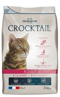تصویر غذای خشک crocktail مخصوص گربه بالغ با طعم بوقلمون وزن 10 کیلویی