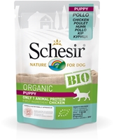 تصویر پوچ مخصوص توله سگ schesir مدل Bio تهیه شده از گوشت مرغ - 85گرم
