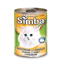 تصویر کنسرو Simba مخصوص گربه تهیه شده از گوشت خرگوش - ۴۱۵ گرم