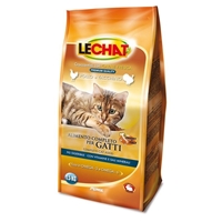 تصویر غذای خشک  مخصوص گربه بالغ Lechat تهیه شده از گوشت مرغ و بوقلمون - 400گرم
