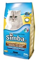 تصویر غذای خشک مخصوص گربه بالغ Simba تهیه شده از گوشت مرغ - 400گرم