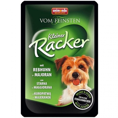 تصویر پوچ Animonda مخصوص سگ مدل Racker با طعم گوشت کبک و مرزنگوش
