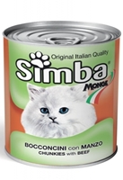 تصویر کنسرو مخصوص گربه Simba تهیه شده از گوشت گاو - 820 گرم