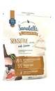 تصویر غذای خشک مخصوص گربه بالغ Sanabelle مدل Sensitive مناسب برای گربه های بد اشتها تهیه شده از گوشت گوسفند - 400 گرم