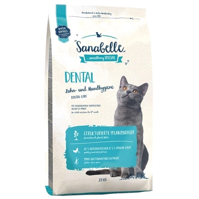 تصویر غذای خشک مخصوص گربه بالغ Sanabelle  مدل Dental برای حفظ بهداشت دهان و دندان - 2 کیلوگرم