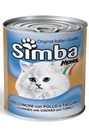 تصویر کنسرو مخصوص گربه Simba تهیه شده از گوشت مرغ و بوقلمون 820 گرم